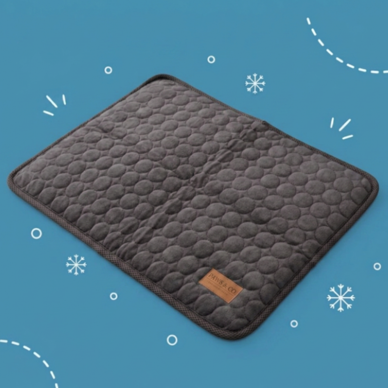 Paws & Co Ice Silk Cooling Mat — Instant Relief, No Gel, No Freezing