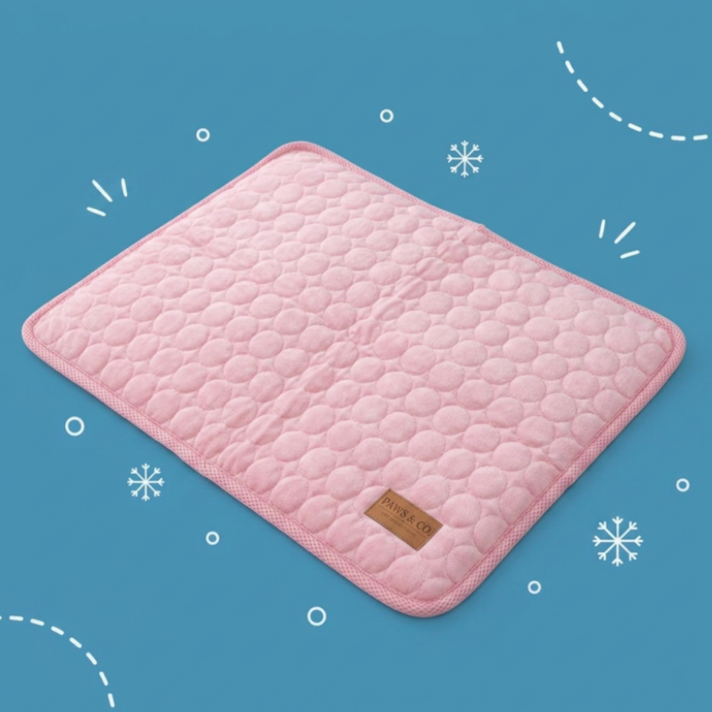 Paws & Co Ice Silk Cooling Mat — Instant Relief, No Gel, No Freezing