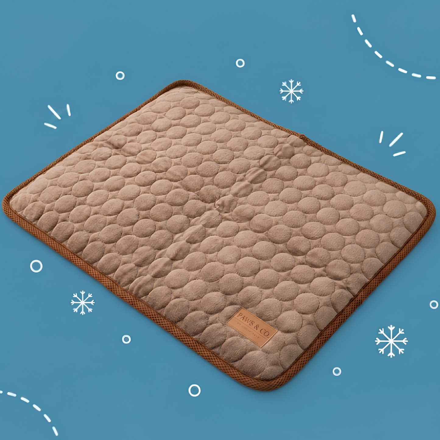 Paws & Co Ice Silk Cooling Mat — Instant Relief, No Gel, No Freezing