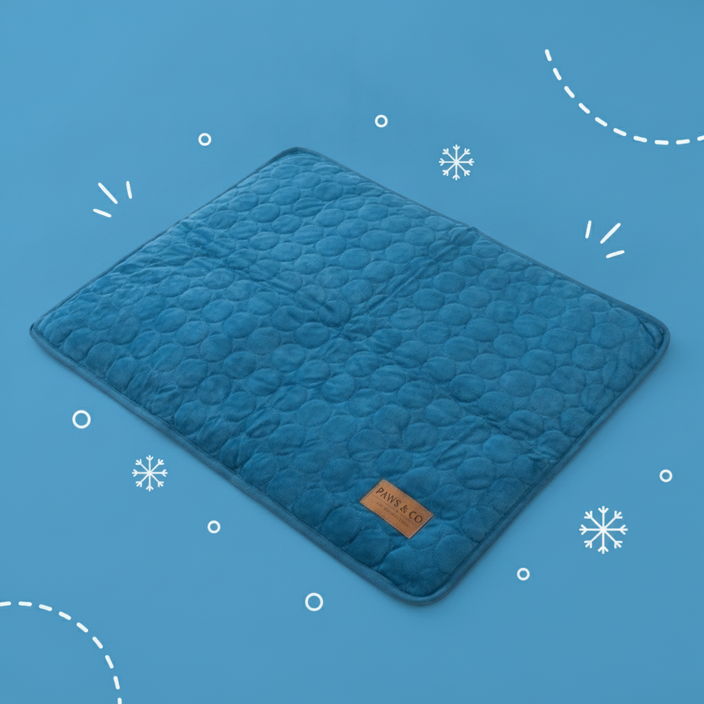 Paws & Co Ice Silk Cooling Mat — Instant Relief, No Gel, No Freezing